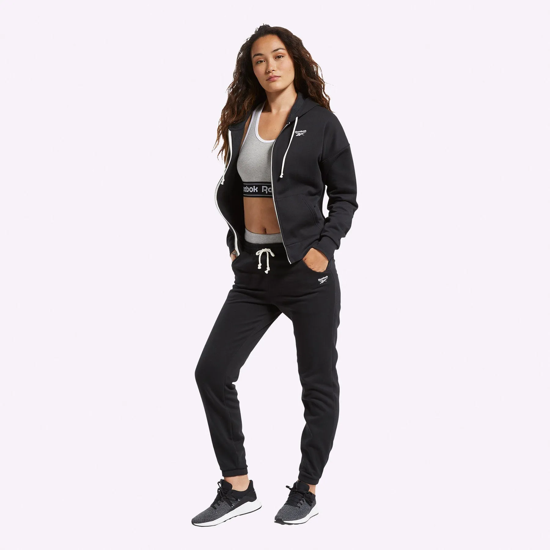 Reebok - Women's Training Essentials Fleece Pants - BLACK