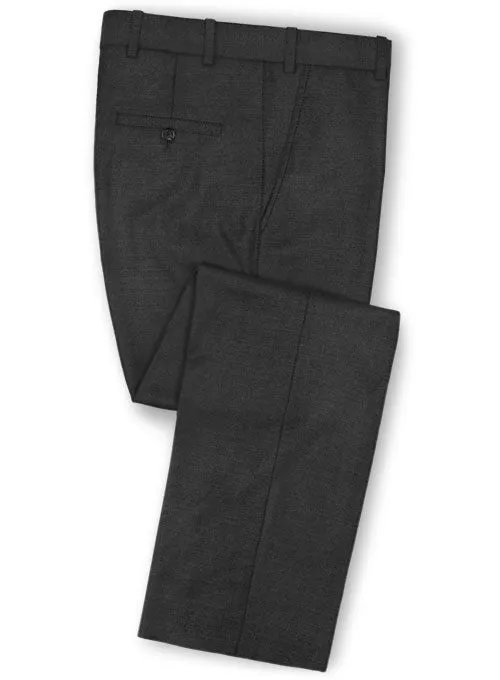 Scabal Carbon Black Wool Suit