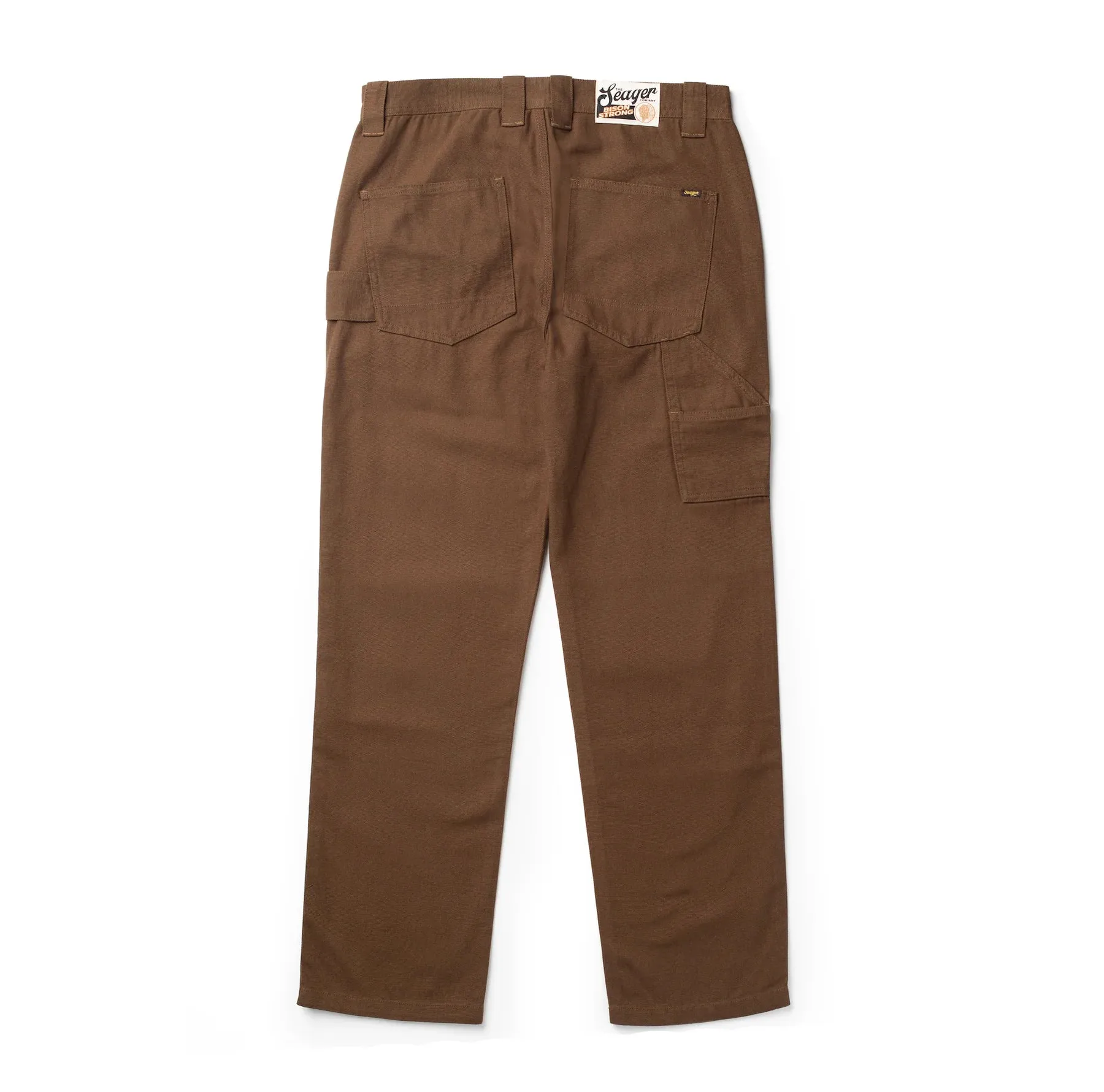 SEAGER Bison Canvas Pant - BROWN