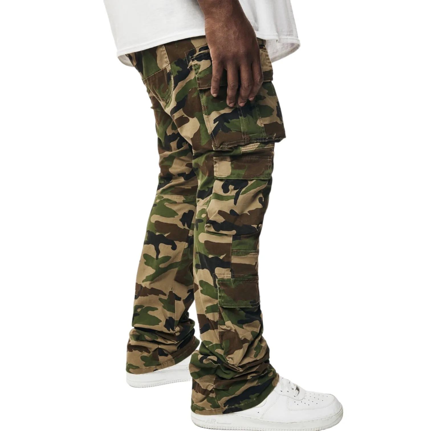 SMOKE RISE: Utility Cargo Twill Pant JP24239