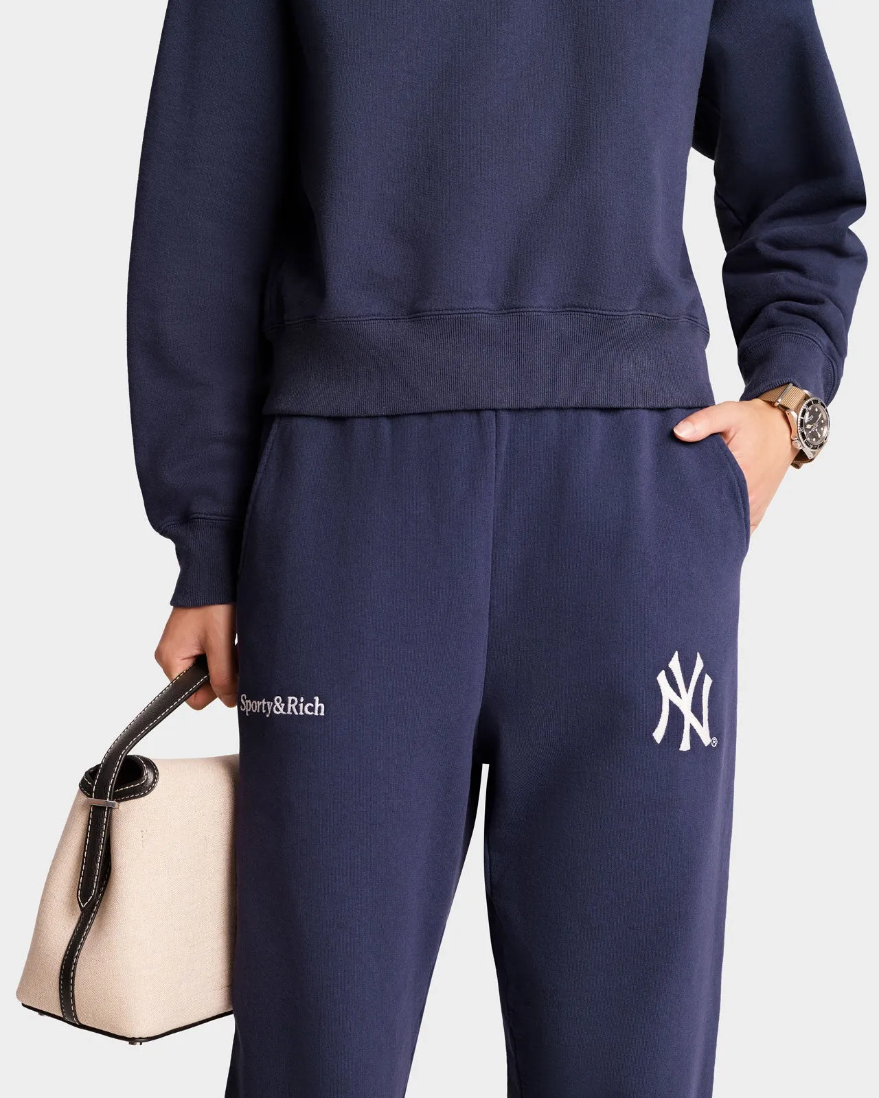 SPORTY&RICH Yankees Serif Sweatpant