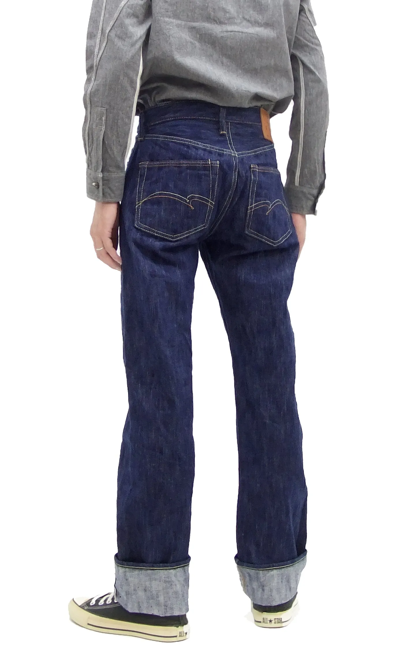 Studio D'artisan Jeans Men's Japanese Awa-Shoai Aizome Natural Indigo Dyed Denim Pants D1866 One-Wash