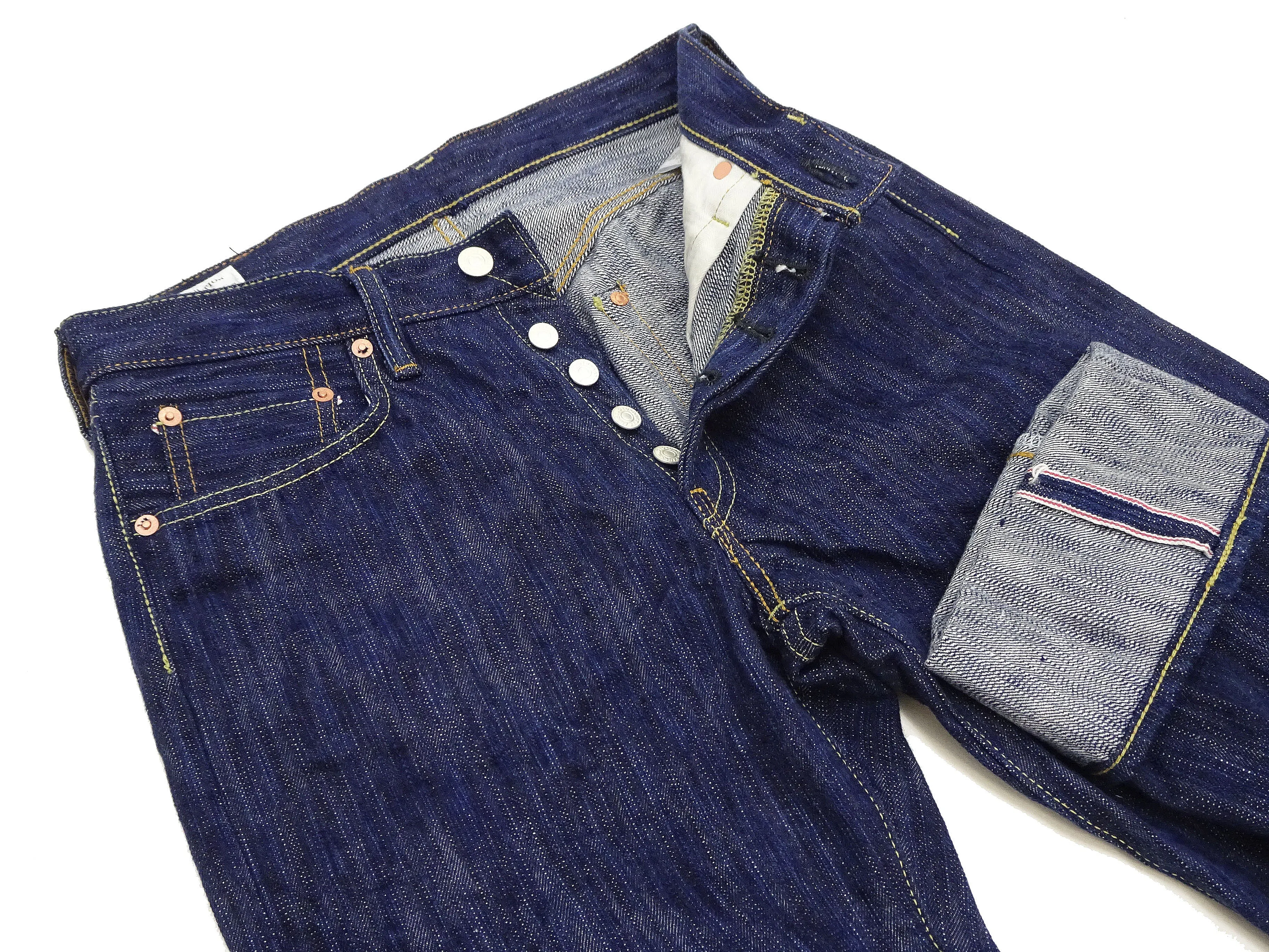 Studio D'artisan Jeans Men's Japanese Awa-Shoai Aizome Natural Indigo Dyed Denim Pants D1866 One-Wash