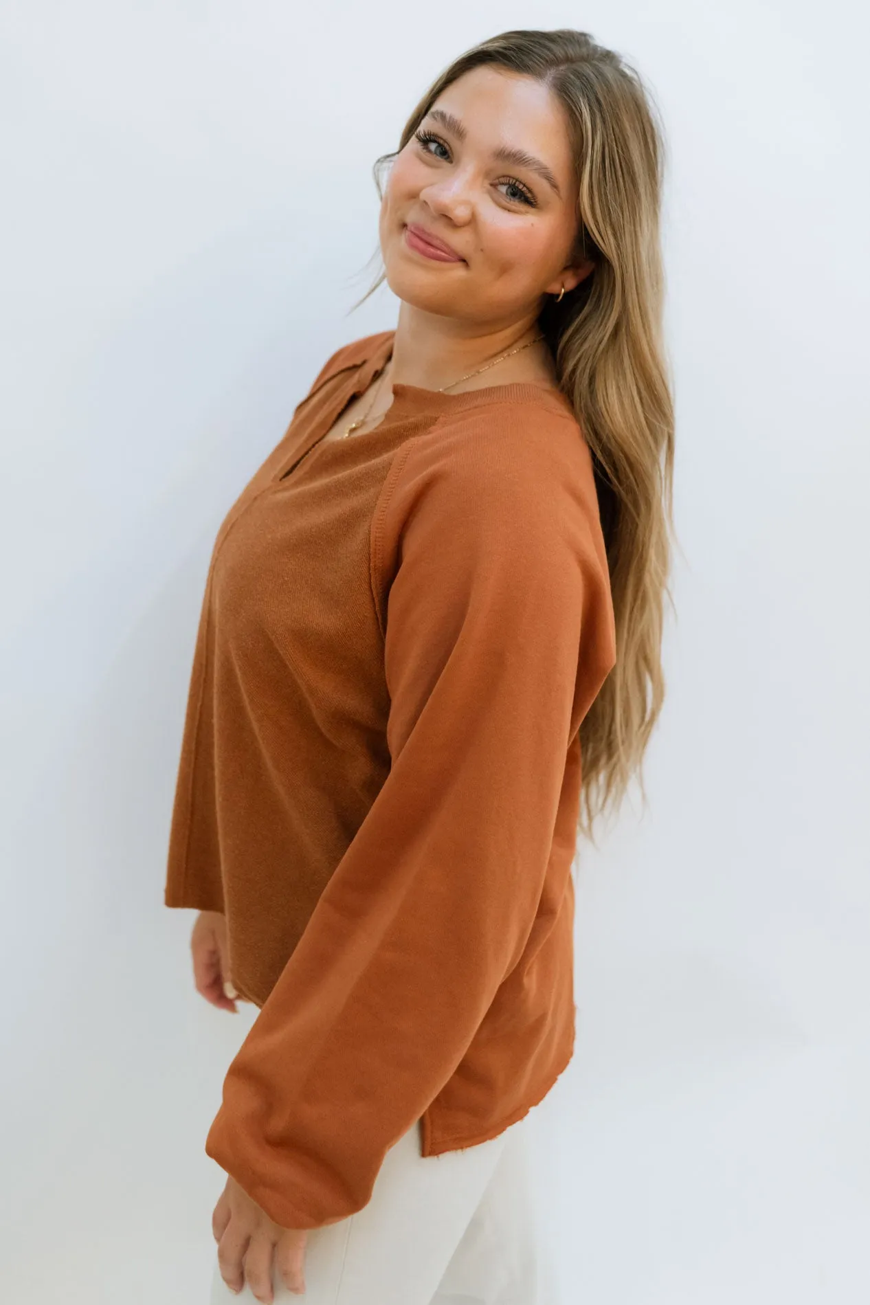 The Perfect Relaxed Top - Rust