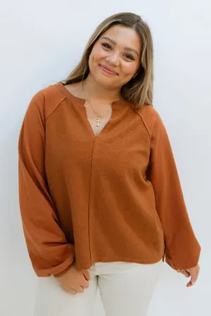 The Perfect Relaxed Top - Rust