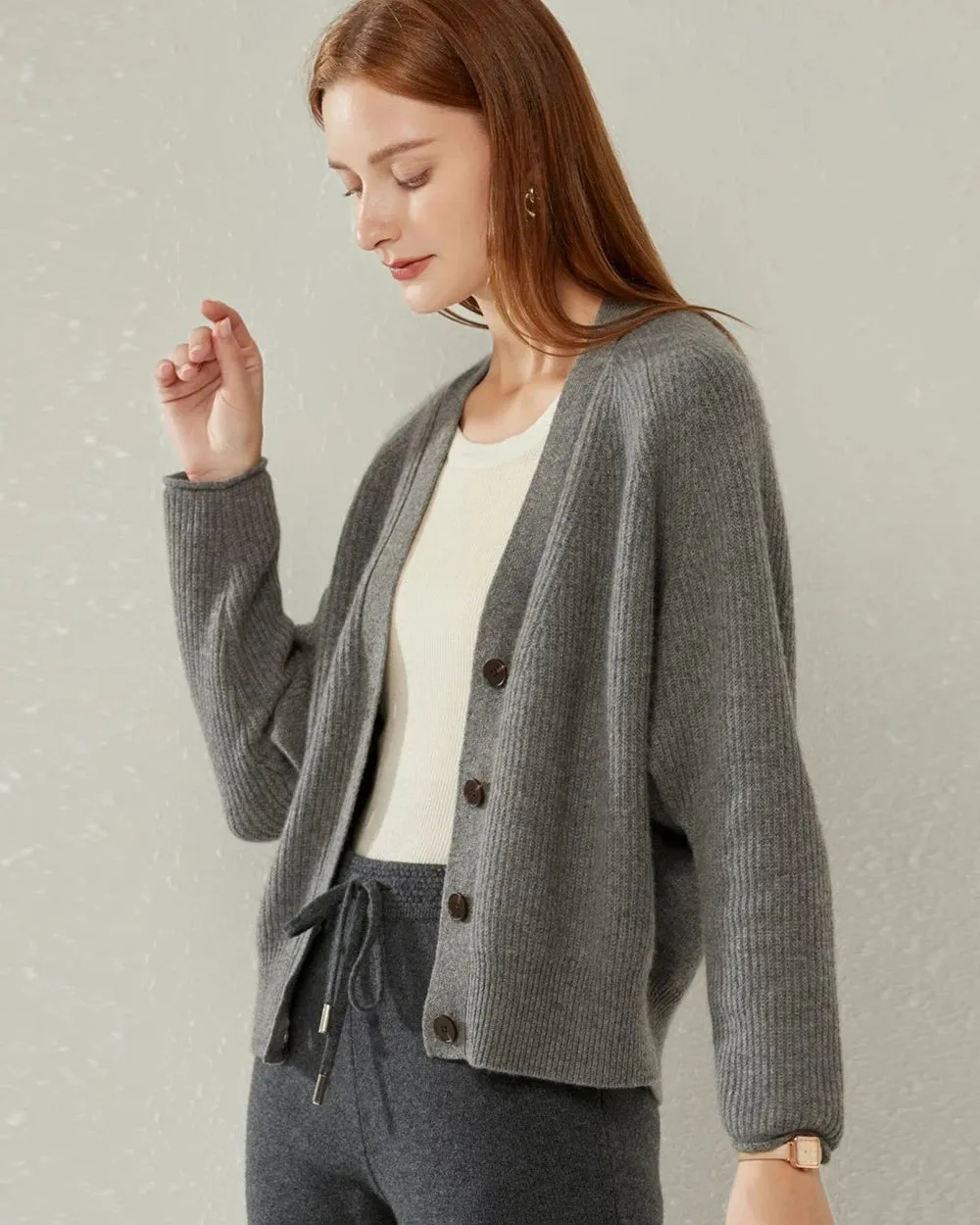 V-Neck Cashmere Cardigan