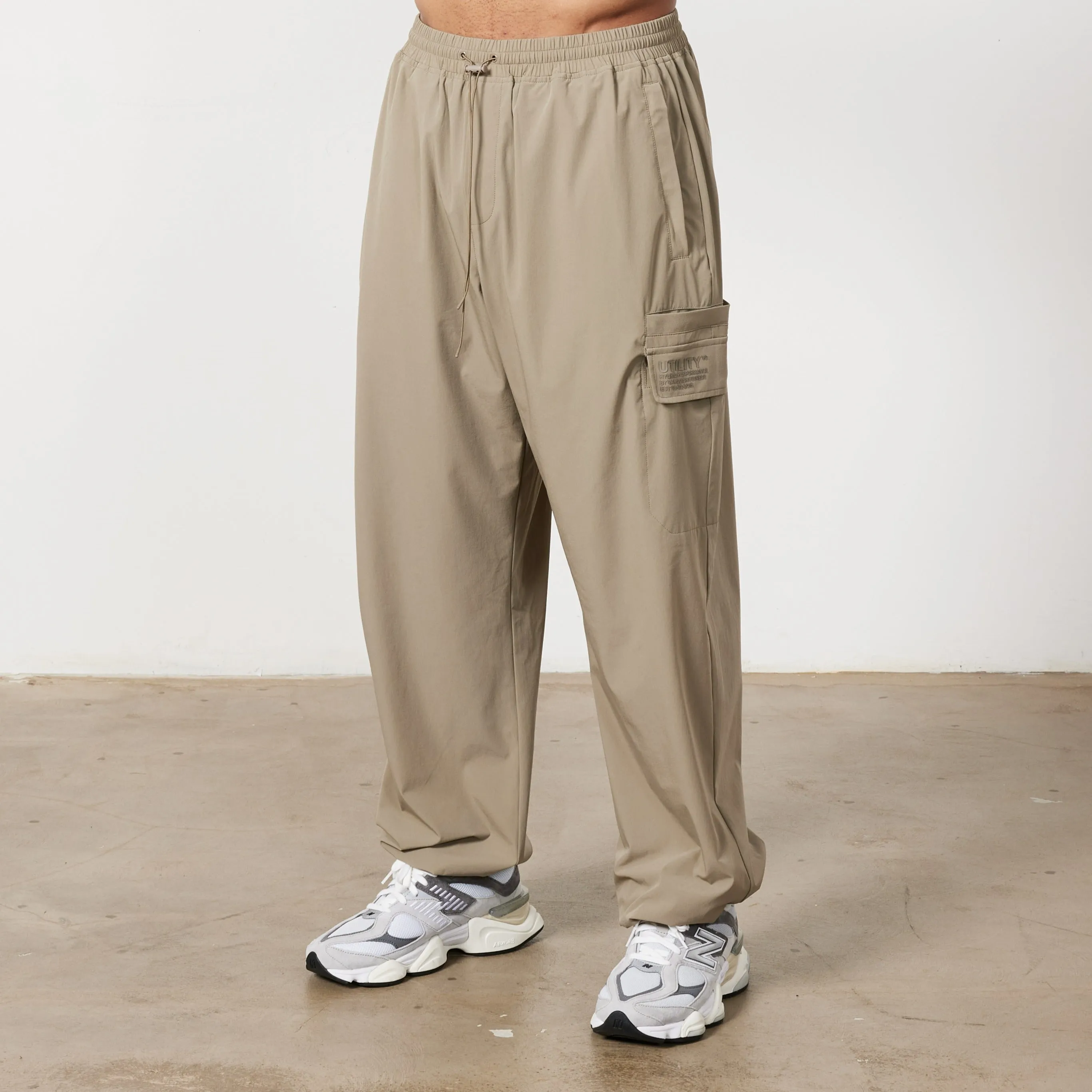 Vanquish Utility Stone Wide Leg Cargo Pants