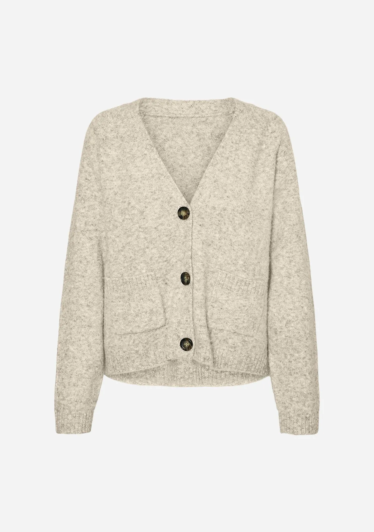 VM Boom LS V-Neck Button Cardigan Birch