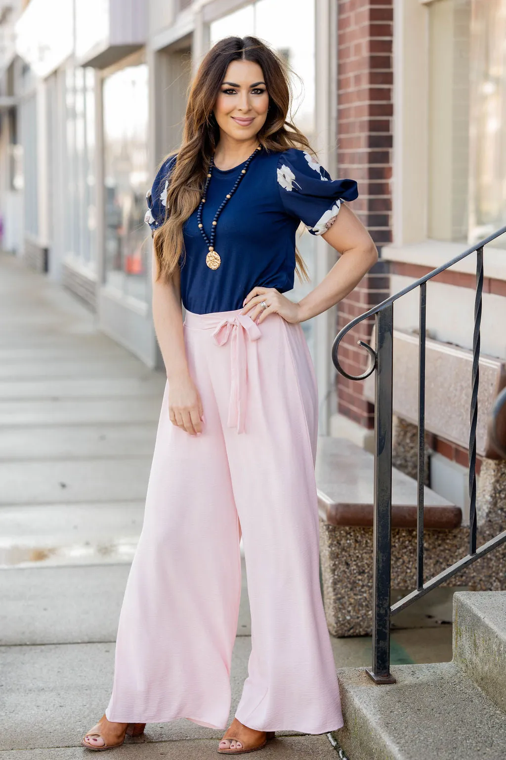 Wide Leg Tie Pants