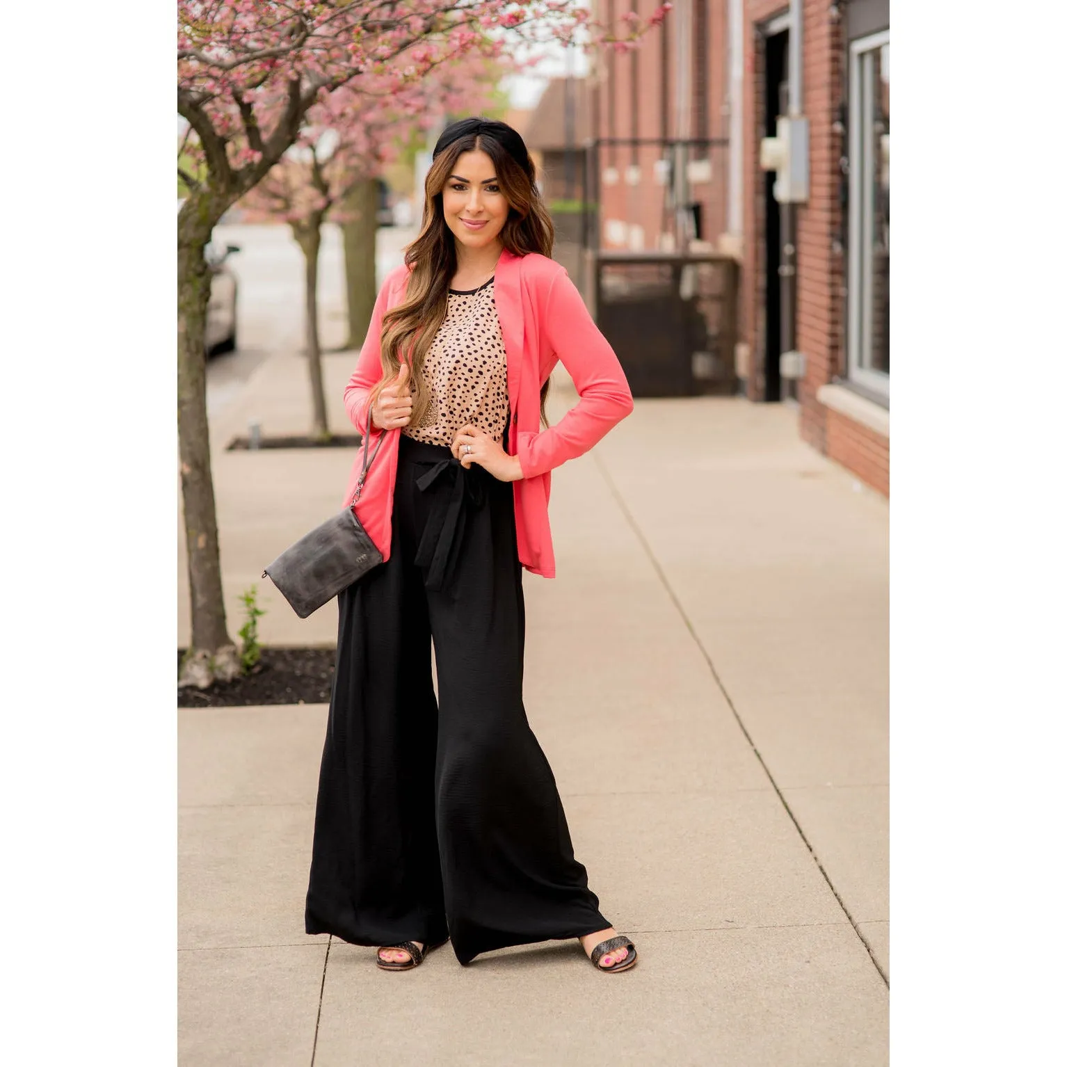 Wide Leg Tie Pants