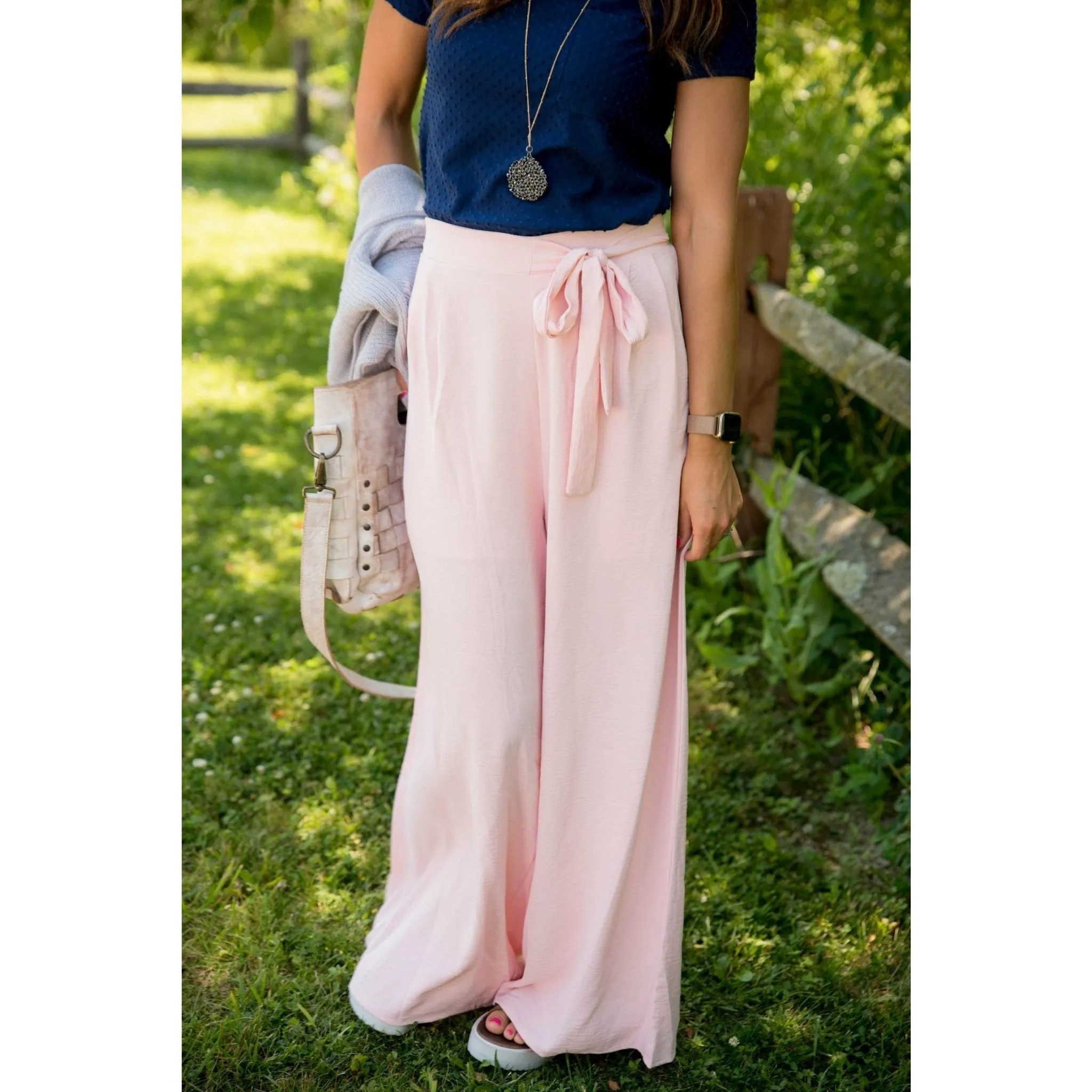 Wide Leg Tie Pants