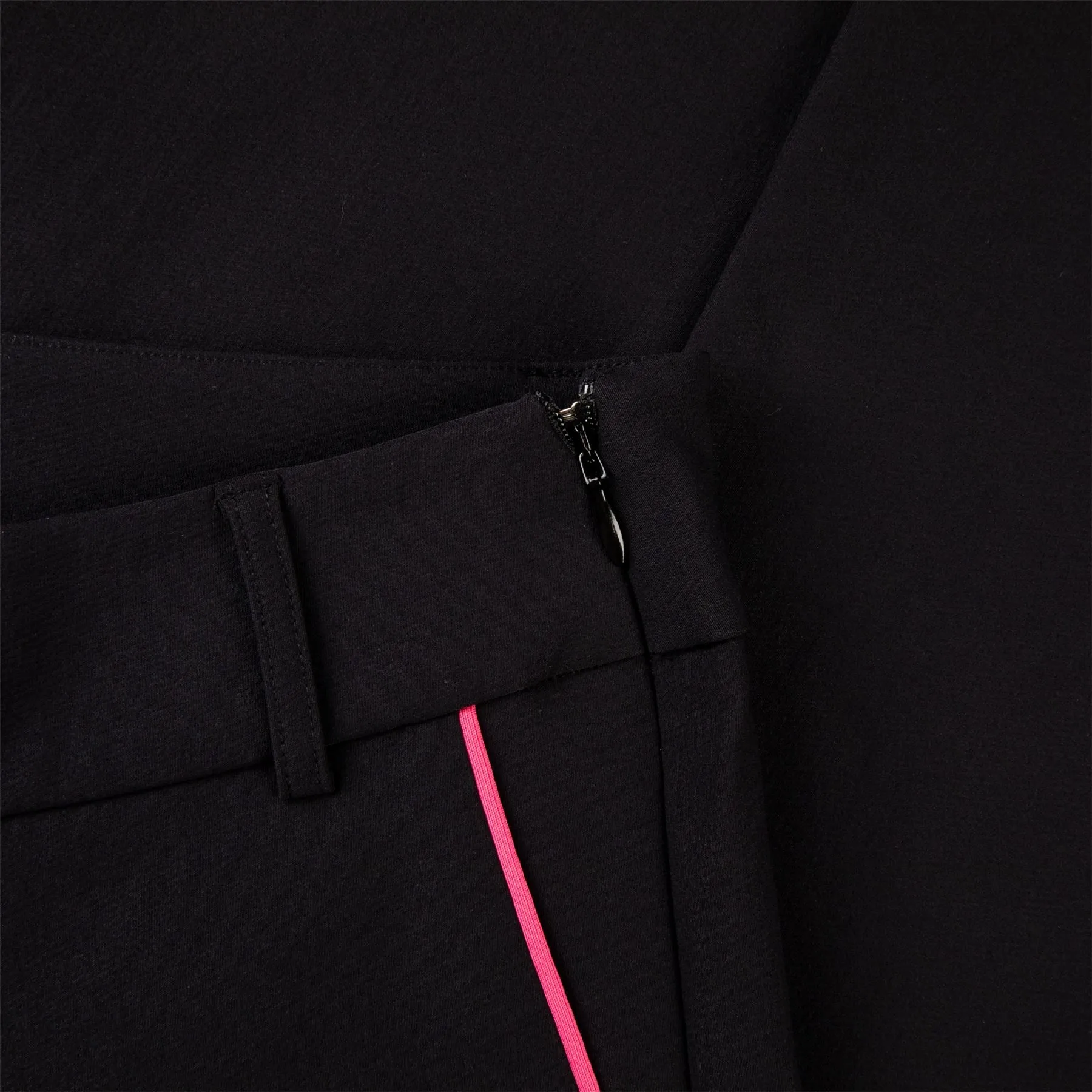 Womens Ankle Pants Black/Hot Pink - SS24