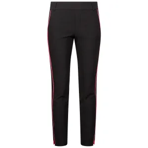 Womens Ankle Pants Black/Hot Pink - SS24