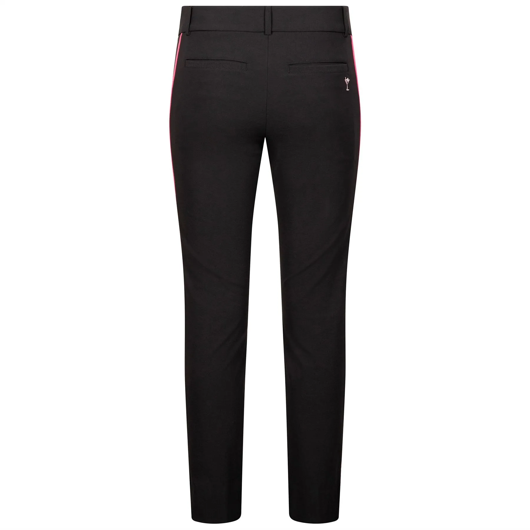 Womens Ankle Pants Black/Hot Pink - SS24