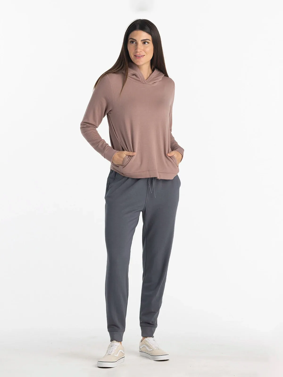 Women's Bamboo Lightweight Fleece Jogger - Storm Cloud