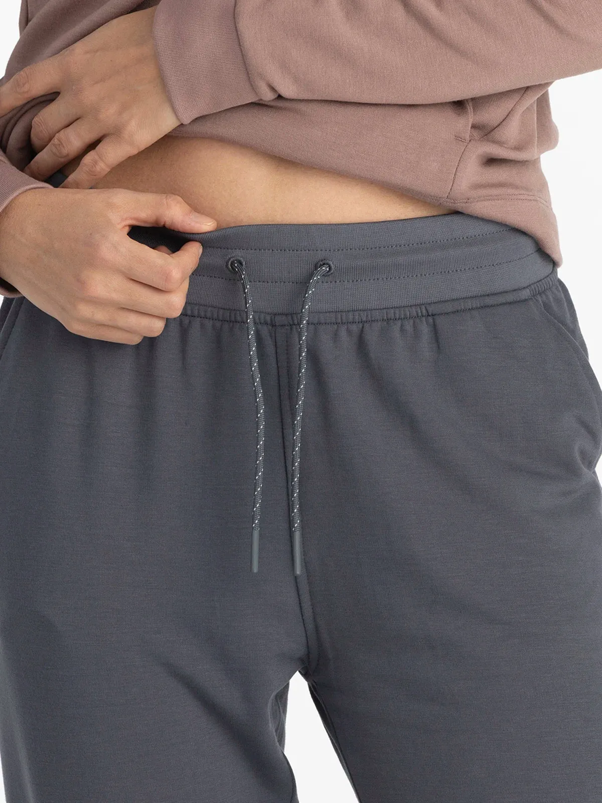 Women's Bamboo Lightweight Fleece Jogger - Storm Cloud