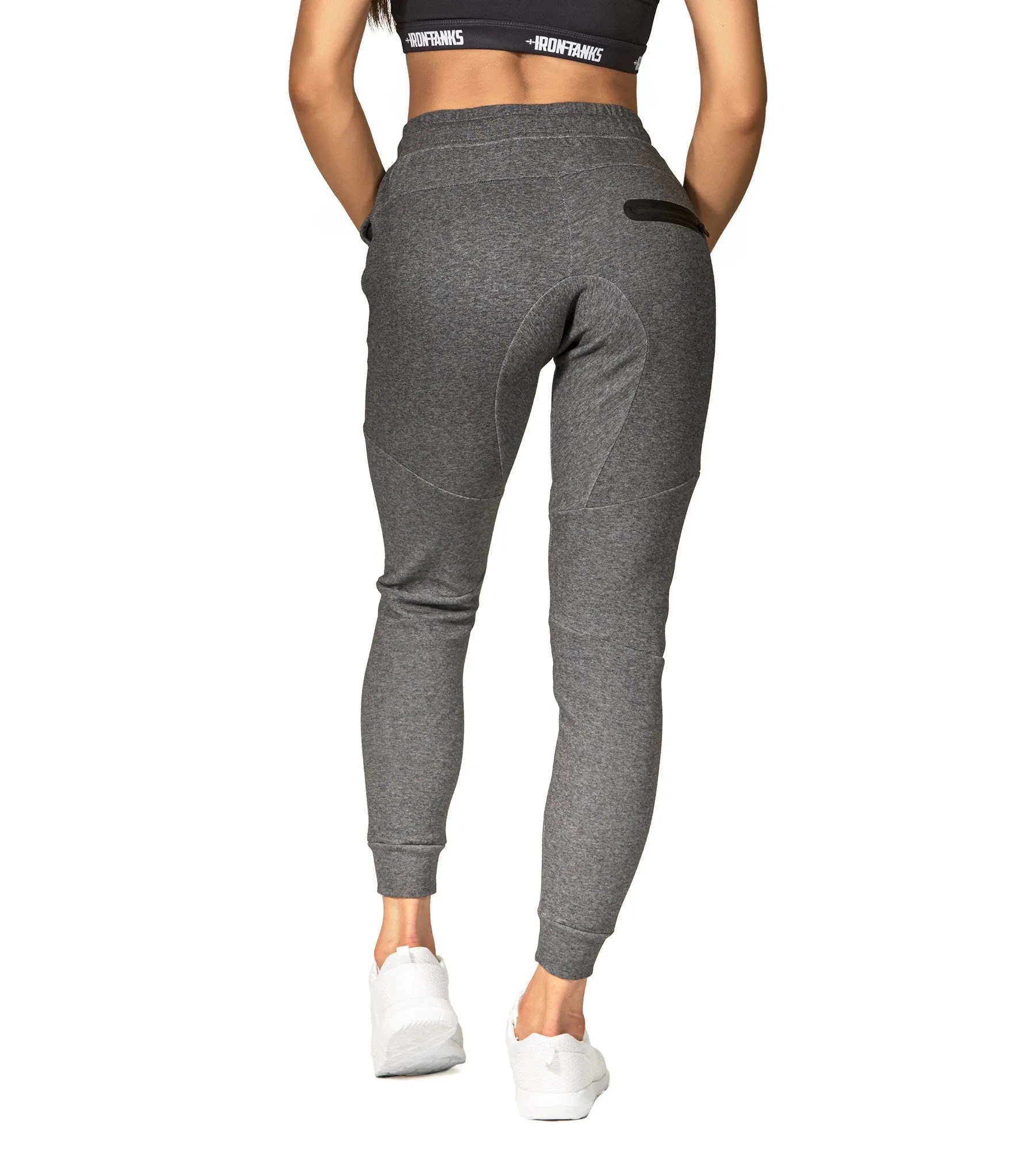 Womens Fusion Gym Pants - Carbon Grey