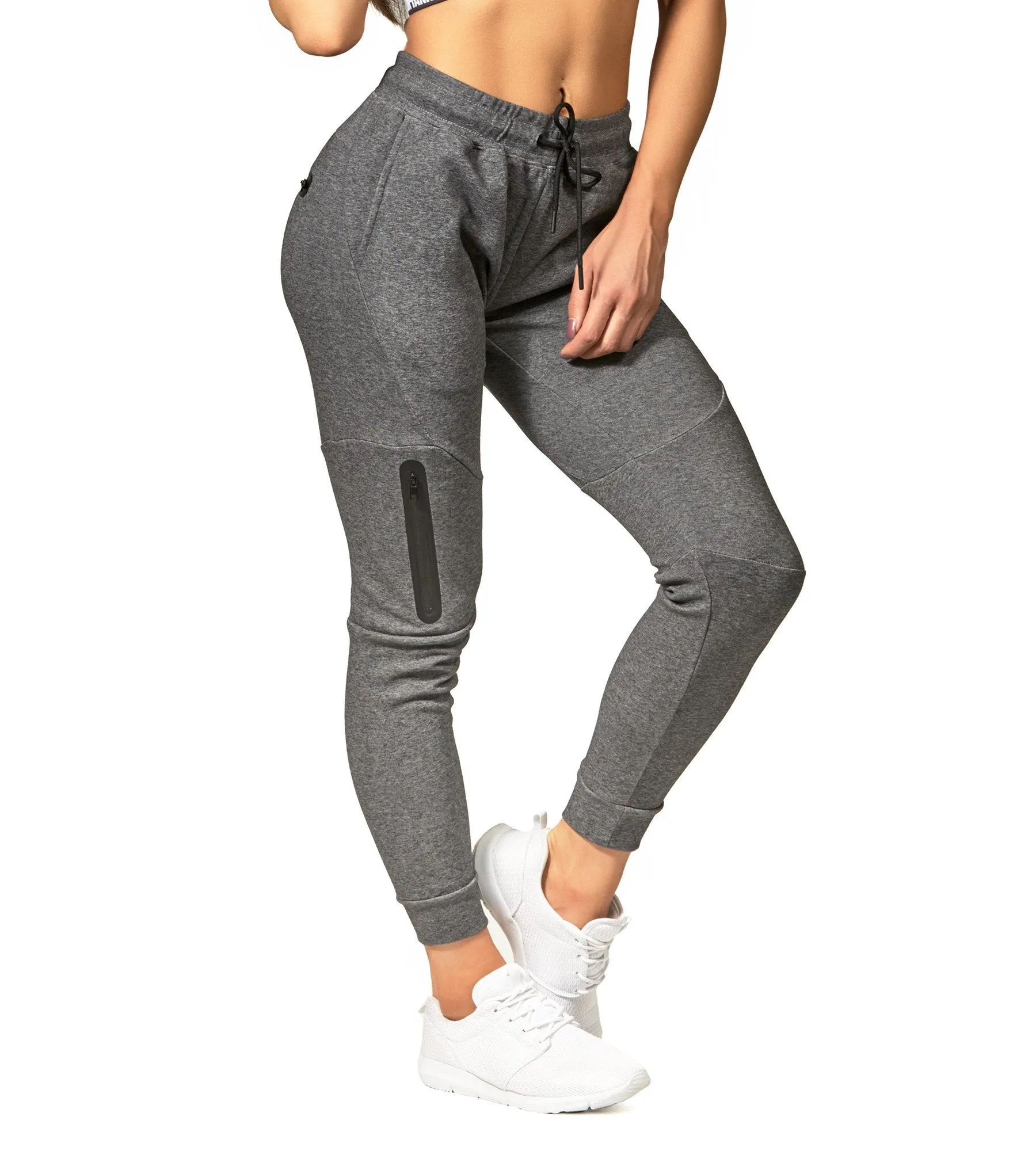 Womens Fusion Gym Pants - Carbon Grey