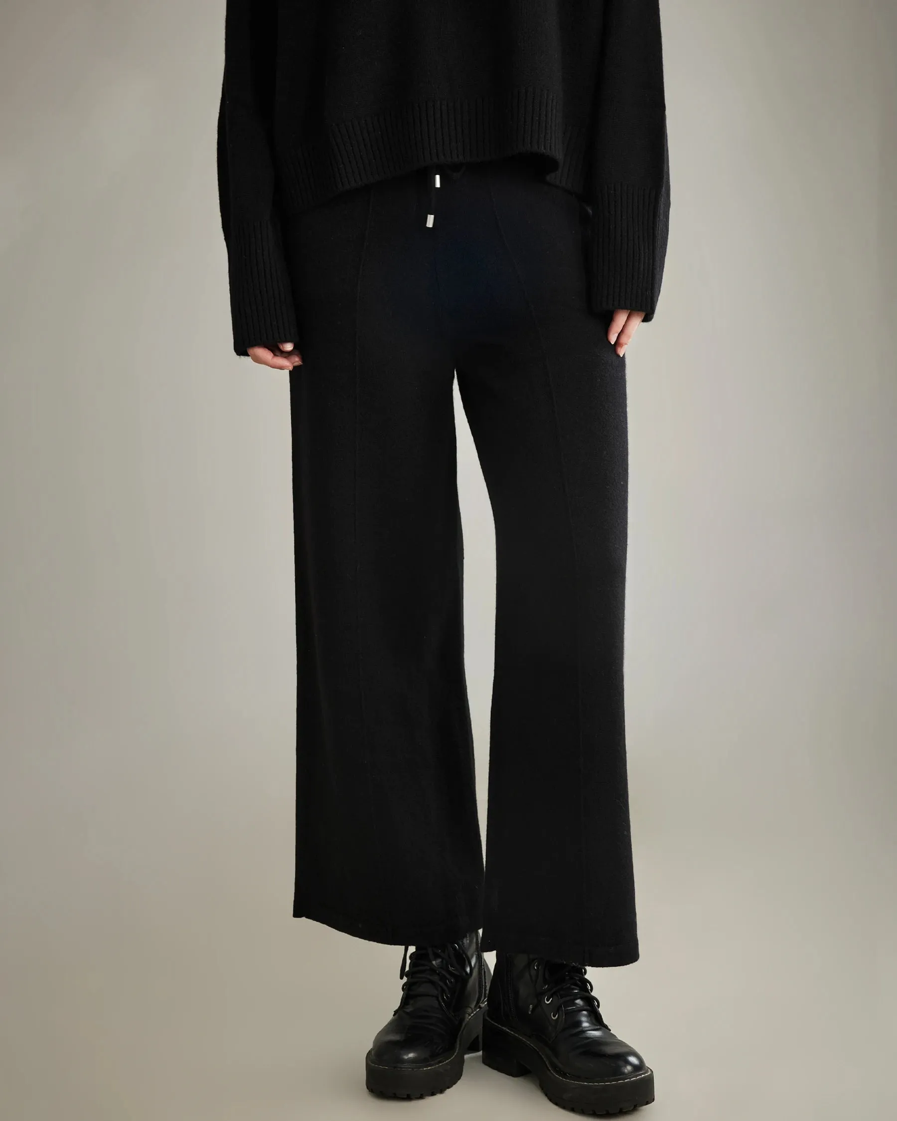 Women's Wide-Leg Cashmere Pants