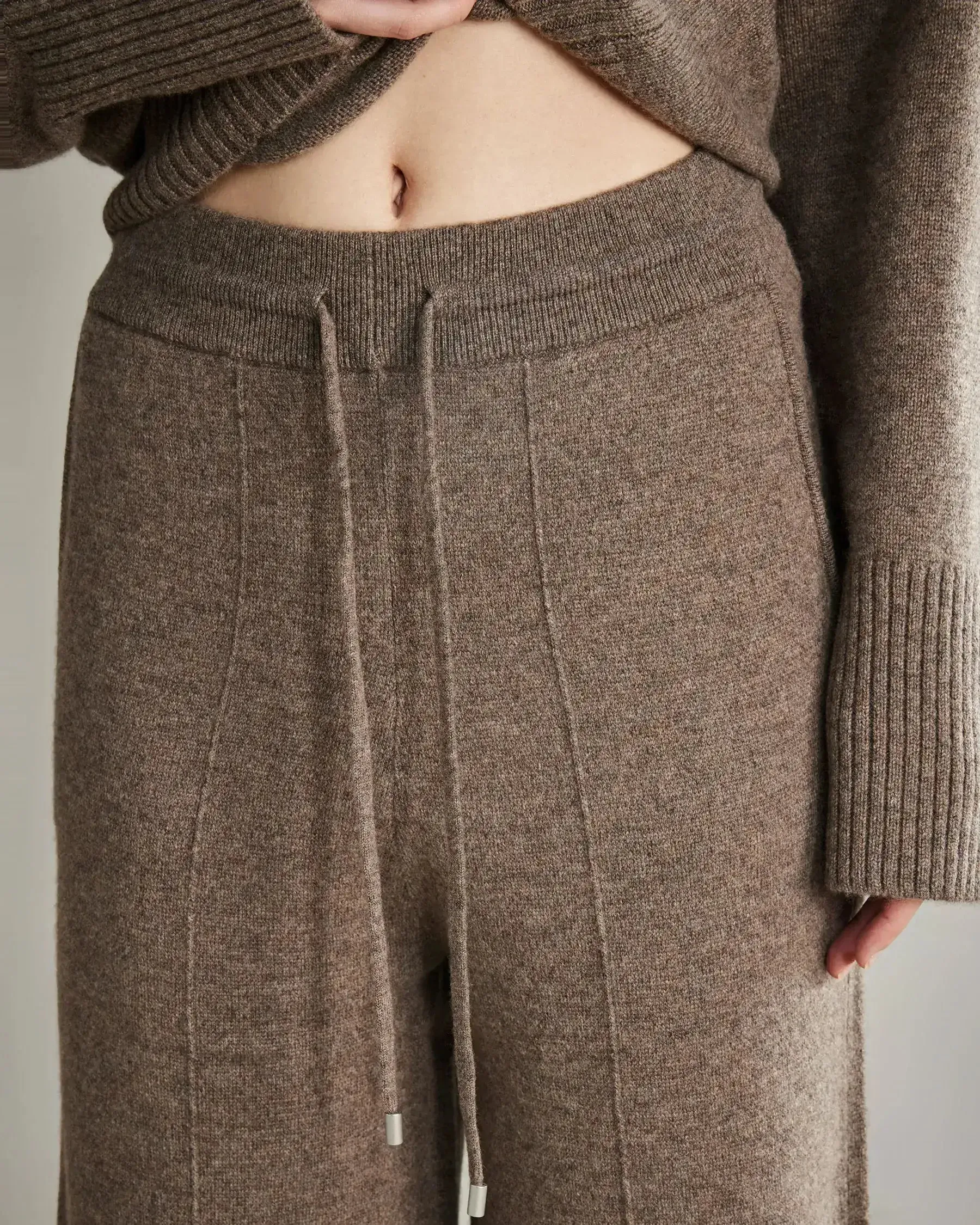 Women's Wide-Leg Cashmere Pants