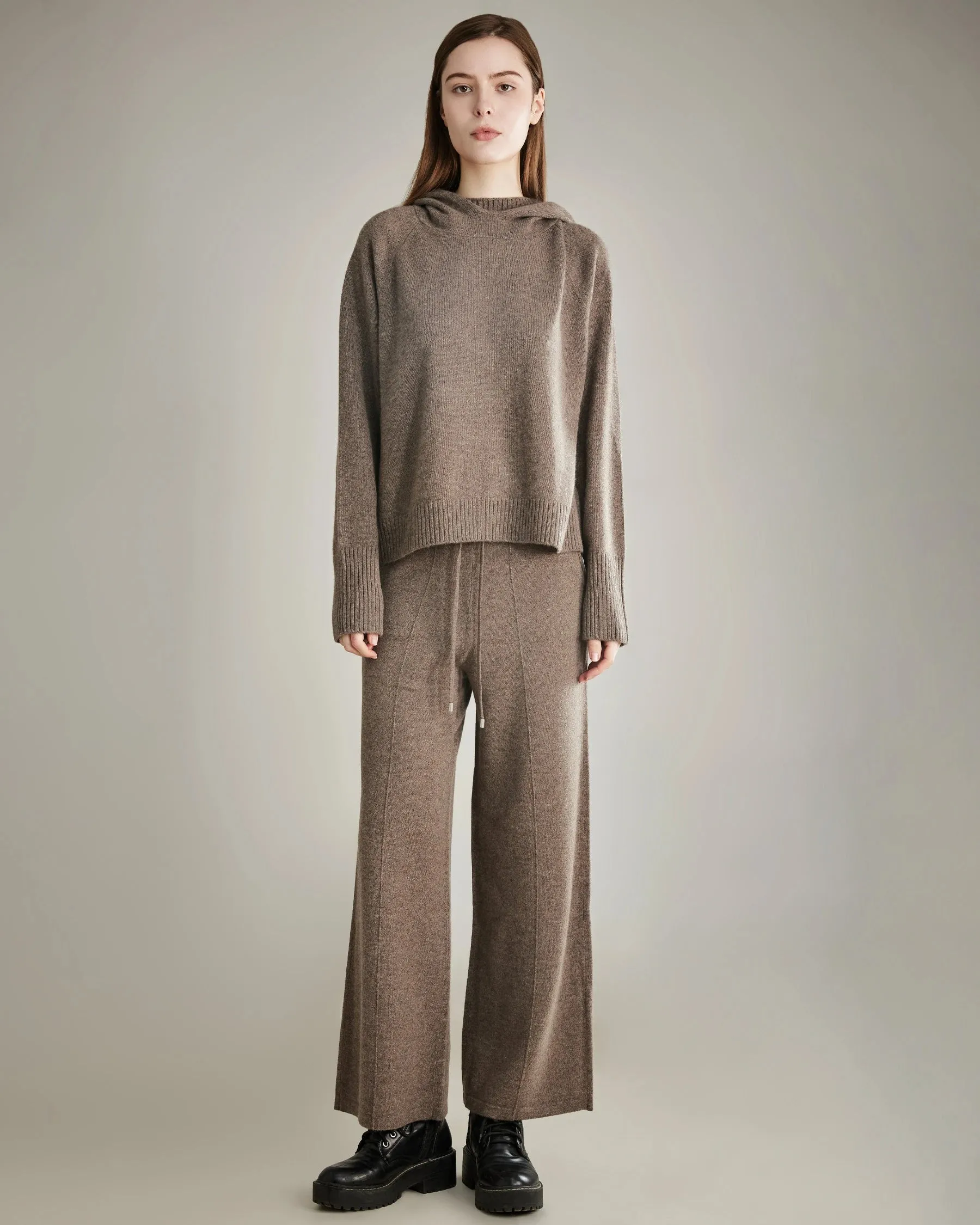 Women's Wide-Leg Cashmere Pants