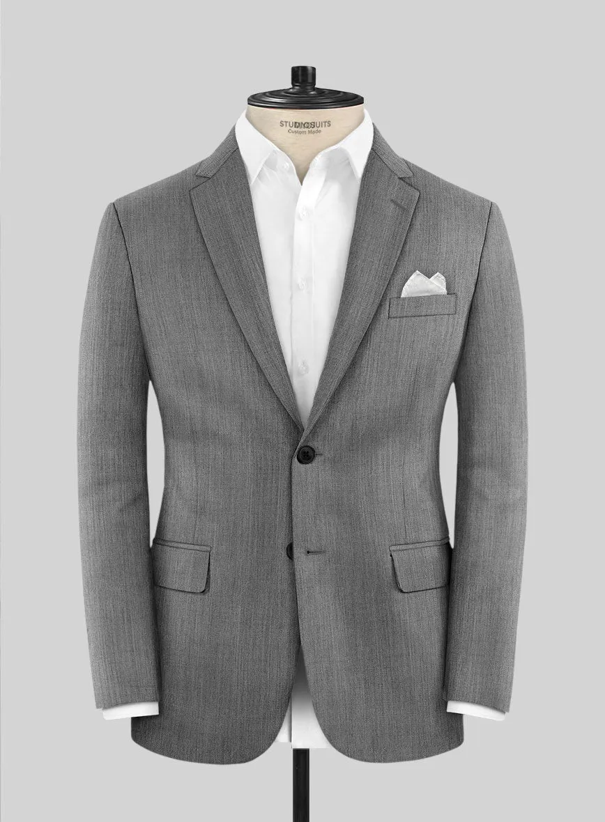 Worsted Mid Charcoal Wool Jacket